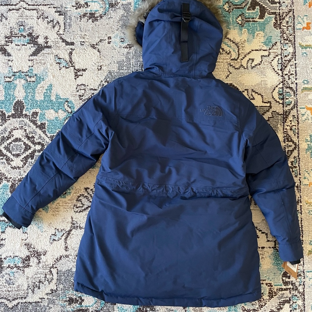 Northface Womens Expedition MucMurdo Parka Size Large Summit Navy NWT - Picture 11 of 16